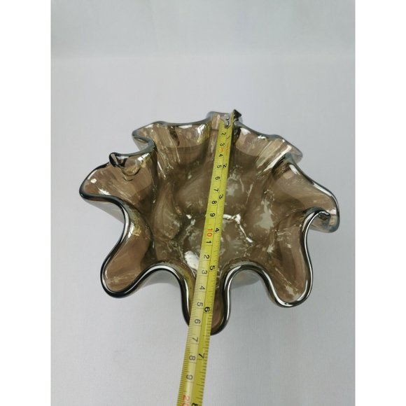 Antonio Tammaro Murano Art Glass Candle Vase Made In Italy 5" - Picture 9 of 11